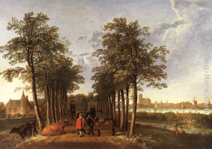 The Avenue at Meerdervoort painting - Aelbert Cuyp The Avenue at Meerdervoort art painting